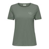 T-shirt Kaki Femme JDY Kitty pas cher