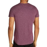 T-shirt Violet Homme Tommy Hilfiger Slim Jaspe vue 2