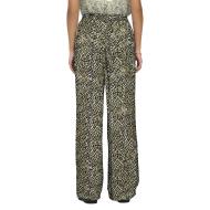 Pantalon fluide Noire/Blanc/Marron Femme JDY Nile Life vue 2