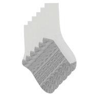 X3 Paires de Chaussettes Blanc/Gris Homme Dim Sport pas cher
