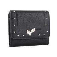 Portefeuille Noir Femme Kaporal LANA pas cher