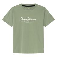 T-shirt Kaki Garçon Pepe Jeans New Art