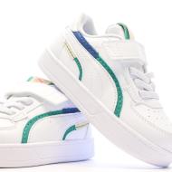 Baskets Blanches/Vert/Marine Garçon Puma Caven 2.0 Ready vue 7