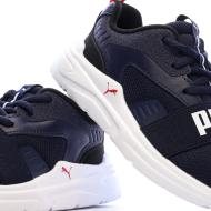 Puma Soft Wired 2 Sneaker für Jungen in Marineblau/Weiß/Rosa Ansicht 7