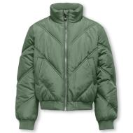Doudoune Vert Fille Kids ONLY Kogtamara Quilted pas cher