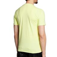T-shirt Jaune Homme Guess Petit Triangle vue 2