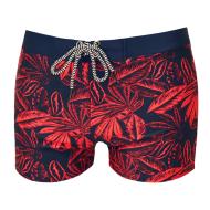 Boxer de bain Marine/Rouge Homme Sun project 2759 pas cher