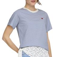 T-shirt Bleu/Rayures Femme JDY Pisa