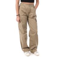 Pantalon Cargo Marron Femme Monday Premium 3178 pas cher