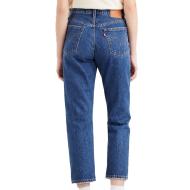 Jean Cropped Bleu Foncé Femme Levi's 501 vue 2