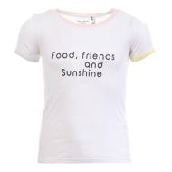 T-shirt Blanc Fille Teddy Smith Trio pas cher