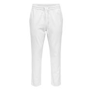 Pantalon Blanc Homme ONLY & SONS Cot Lin pas cher