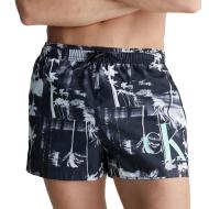 Short de bain Noir Homme Calvin Klein Jeans Drawstring KM0KM00968 pas cher