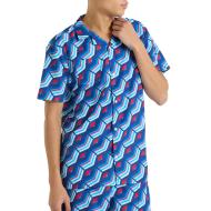 Chemisette Bleu Homme Umbro Printed Shirt Regale pas cher