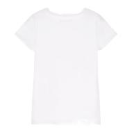 T-shirt Blanc Fille Guess Frontal vue 2