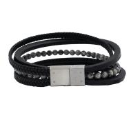 Bracelet Noir Geographical Norway 315124 vue 2