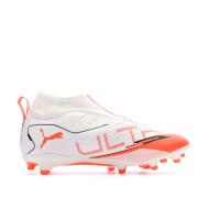 Chaussures de football Blanc/Rouge Garçon Puma Ultra 5 vue 2