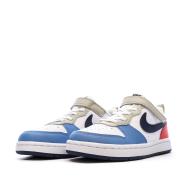 Baskets Blanche/Bleu Garçon Nike Court Borough Low Recraft vue 6