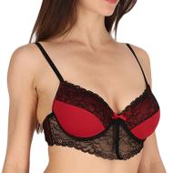 Soutien gorge Rouge Femme Les Petites Bombes Rommane pas cher