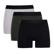 x3 Boxers Noir/Gris Chiné Homme Superdry M3110342B