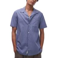 Chemisette Marine Homme Tommy Hilfiger Linen Blend Camp-aruba pas cher