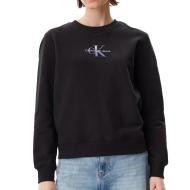 Sweat Noir Femme Calvin Klein Gradient Monologo pas cher