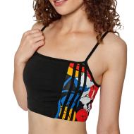 Brassière Noir Imprimé Femme Adidas pas cher