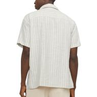 Chemise Rayure Écru/Beige Homme Jack & Jones Stripe Resort vue 2