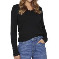 Pull Col V Noir Femme Vila 69