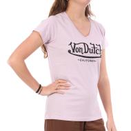 T-Shirt Mauve Femme Von Dutch LLI pas cher
