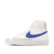Baskets Blanc/Bleu Femme Nike Blazer Mid 77 pas cher