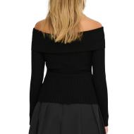Pull en Maille Noir Femme JDY Shoulder vue 2