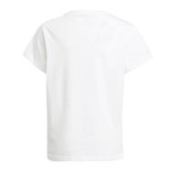 T-shirt Blanc/Rose Fille Adidas Trefoil vue 2