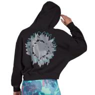 Sweat Noir Femme Adidas Hoodie HC4591 vue 2