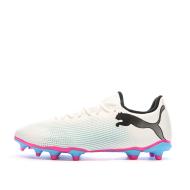 Chaussures de Football Blanc/Bleu Homme Puma Future 7 Play Fg/ag pas cher