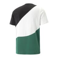 T-shirt Blanc/Noir/Vert Homme Puma Power Cat vue 2
