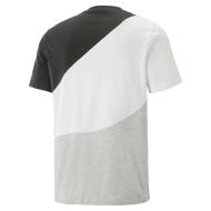 T-shirt Blanc/Noir/Gris Homme Puma Power Cat vue 2