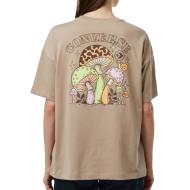T-shirt Marron Clair Mixte Converse Mushroom vue 2