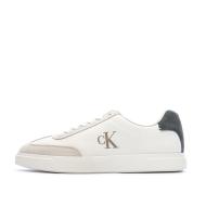 Calvin Klein Jeans Men’s White/Beige Low-Top Trainers affordable