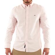 Chemise Rayures Rouge/Blanc Homme Tommy Hilfiger Slim Stripe