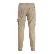 Pantalon Cargo Beige Homme Jack & Jones Warner 12167596 vue 2