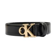 Ceinture Noire Femme Calvin Klein Jeans Buckle pas cher