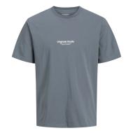 T-shirt Bleu Homme Jack & Jones Vesterbro vue 3