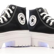 Baskets Noires Femme Converse All Star Lugged A08258C vue 7