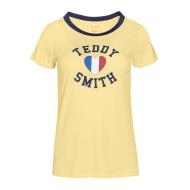 T-shirt Jaune Femme Teddy Smith Twelvo