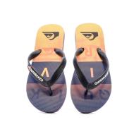 Tongs Bleu/Orange Garçon Quiksilver Molokaï Wordblock vue 3