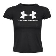 T-shirt Noir Fille Under Armour Sportstyle Logo pas cher