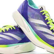 Baskets Bleu/Vertes Homme Adidas Adizero Takumi vue 7