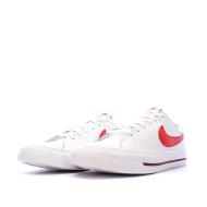 Baskets Blanc/Rouge Femme Nike Court Legacy vue 6