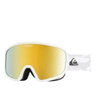 Masque de ski Blanc/jaune Quiksilver Browdy Luxe